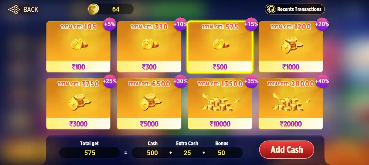 How to Add Money in Teen Patti Galaxy Card Game